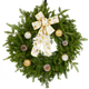 Ensemble Cadeau Couronne de Noël – Décorée, avec Crochet