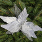 Poinsettia Décoratif de Noël – 33 cm, Ensemble de 3